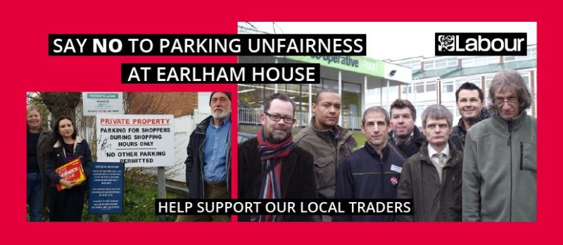 Say NO to parking unfairness at Earlham House