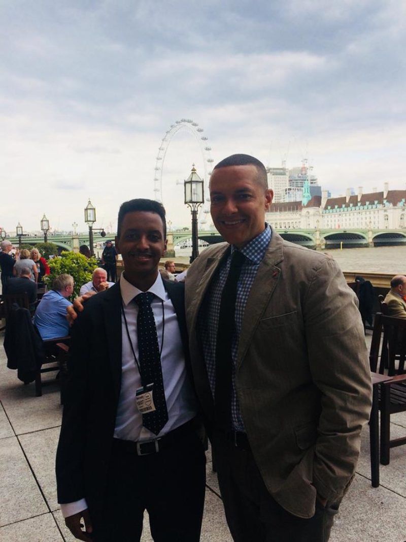 Shem Redie and Clive at the Houses of Parliament