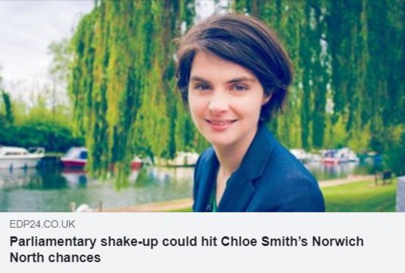EDP article: "Parliamentary shake-up could hit Chloe Smith