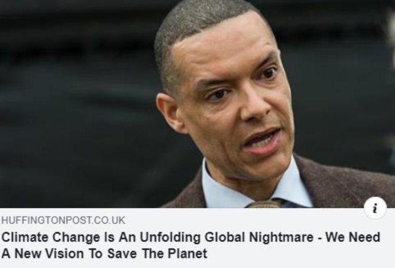 HuffPost: "Climate change is an unfolding global nightmare - we need a vision to save the planet"