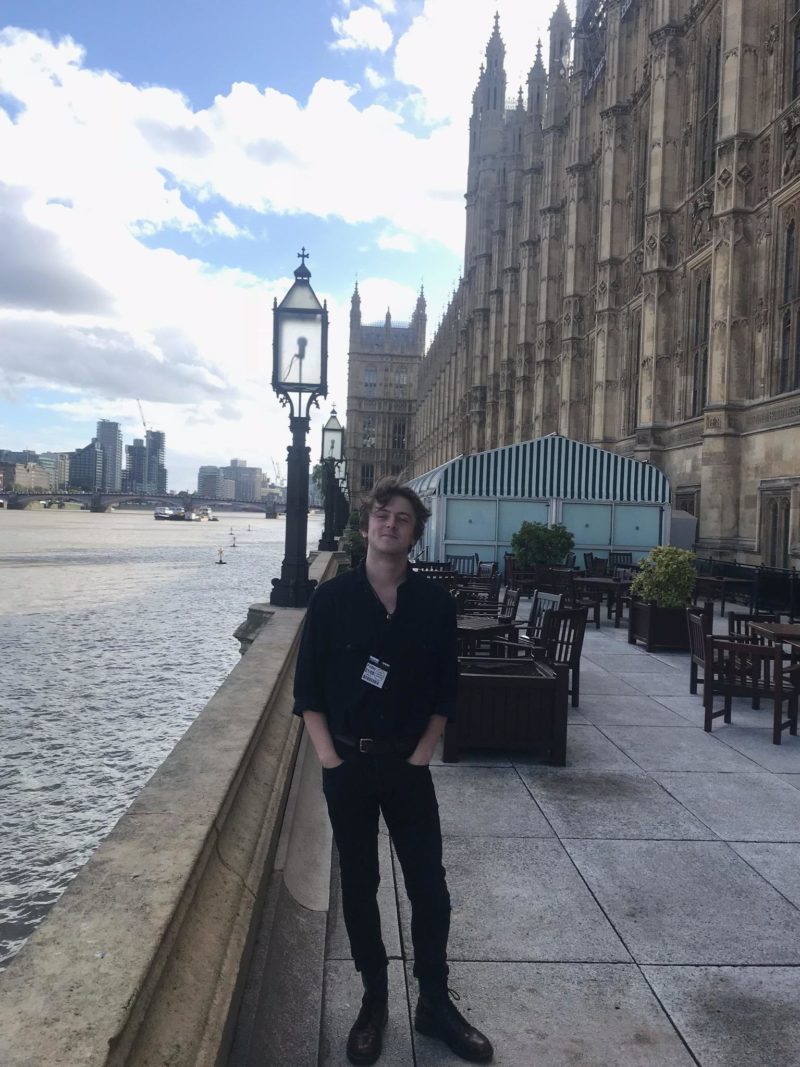 Jack on the terrace at Parliament
