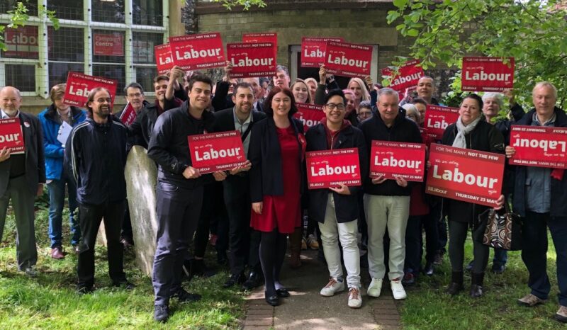 Clive, Alex Mayer MEP and local activists 