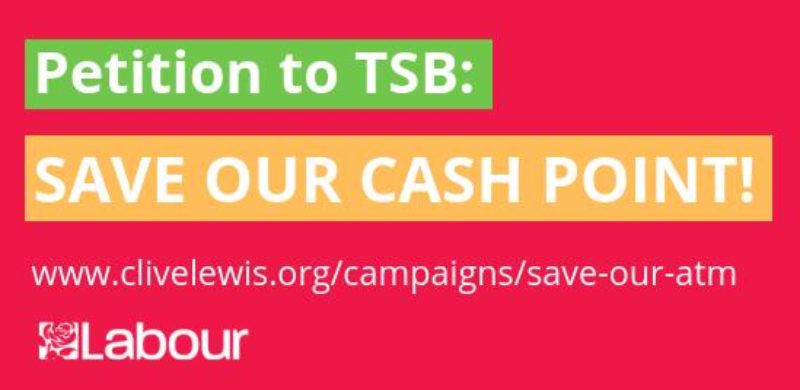 Petition to TSB: Save our Cash Point