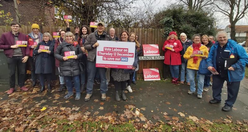 Clive, Karen and local Labour activists in Catton Grove