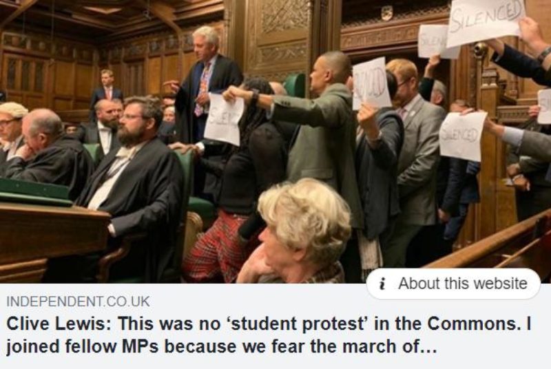 "This was no student protest" headline