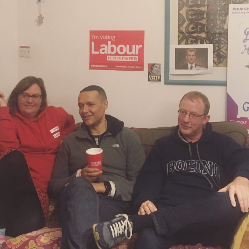 Karen Davis, Clive Lewis and Cllr Dave Rowntree