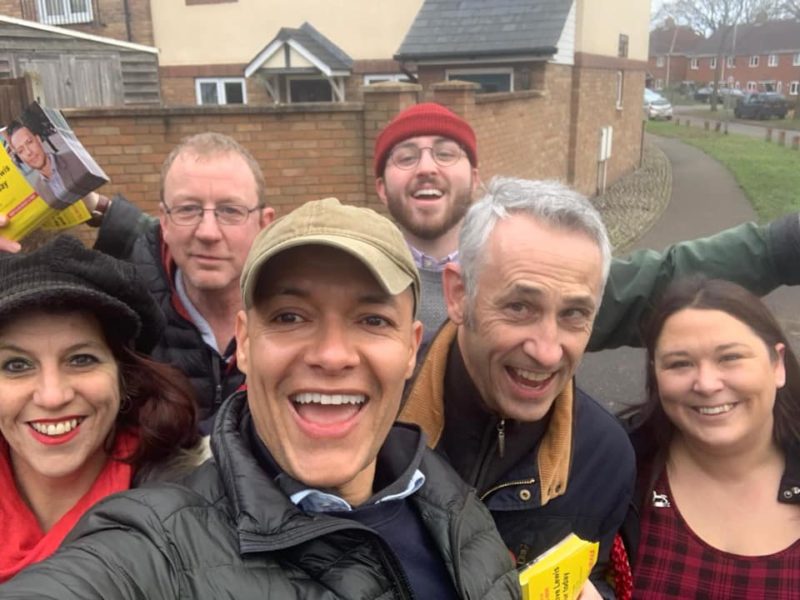 Clive with the University ward Labour team on General Election 2019 polling day