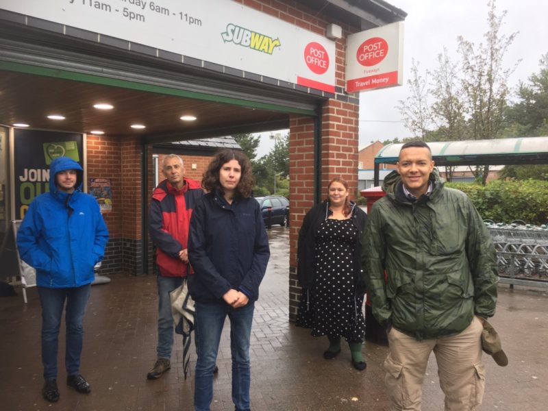 Clive Lewis MP with local University Labour Councillors at Earlham Lane Green Co-Op