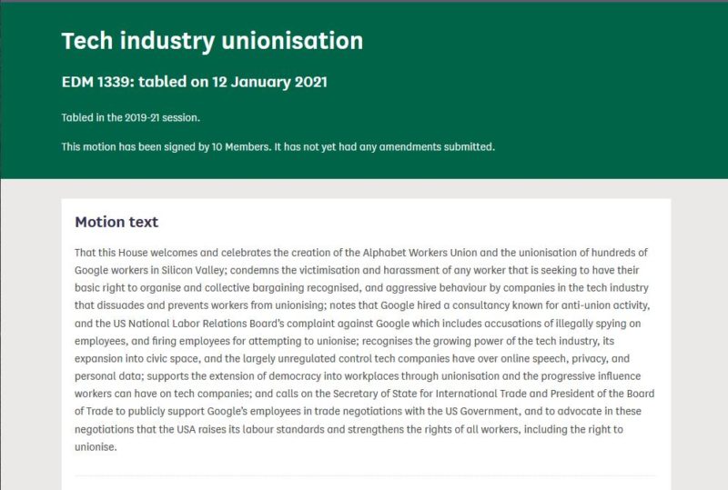 EDM: Tech Industry Unionisation