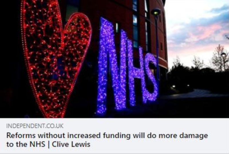 Reforms without increased funding will do more damage to the NHS
