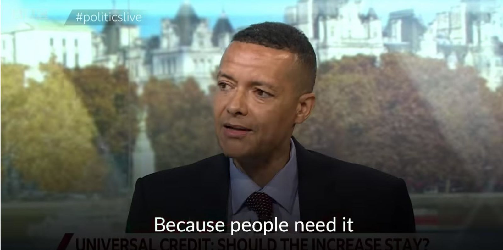 Image of Clive on BBC Politics Live 
