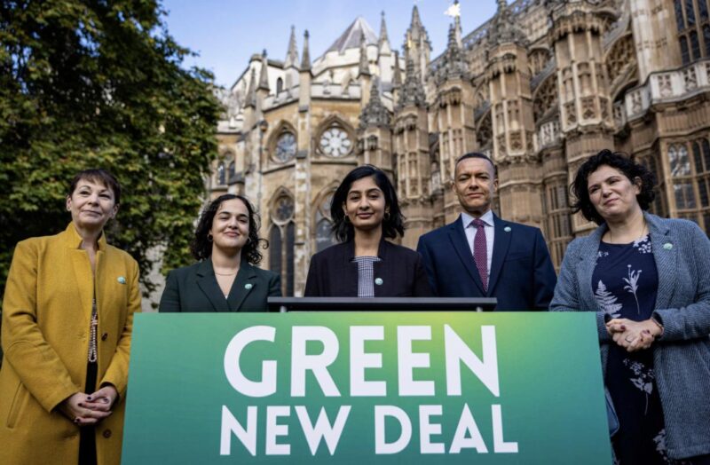 Clive Lewis MP launching the Green New Deal Bill with GND parliamentary champions