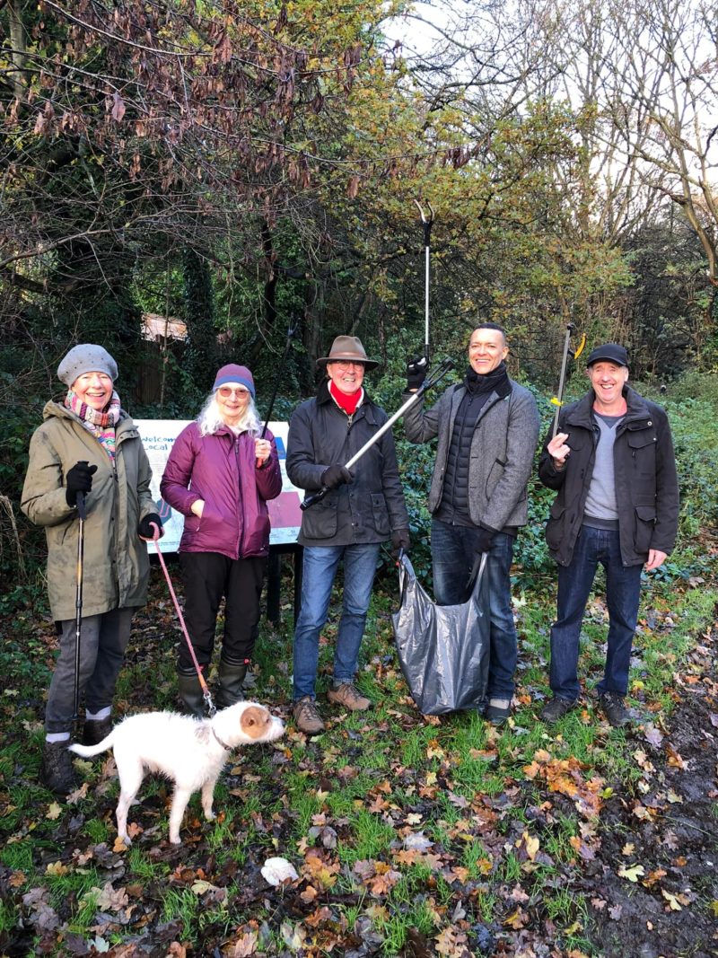 Meeting volunteers at Lion Wood