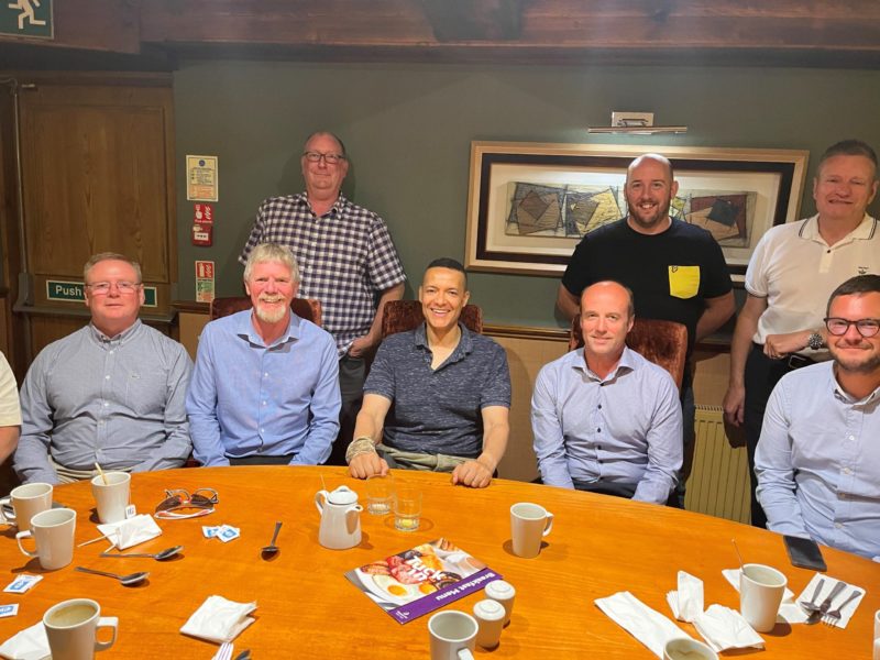 Clive Lewis MP meeting ASLEF members in July