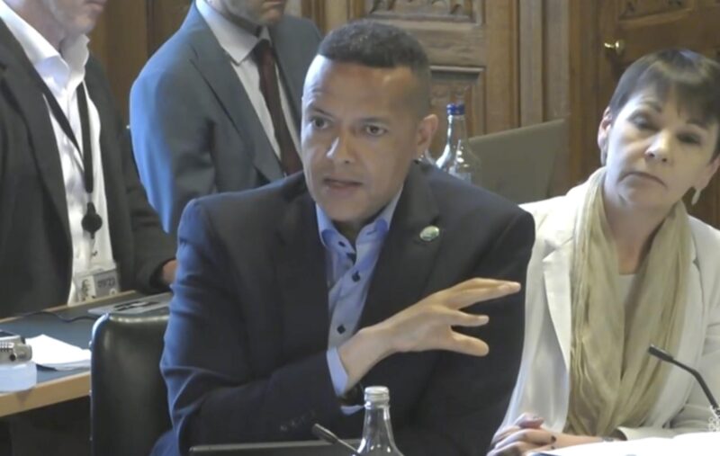 Clive Lewis MP asking a question to Graham Stuart, Minister for Energy and Net Zero
