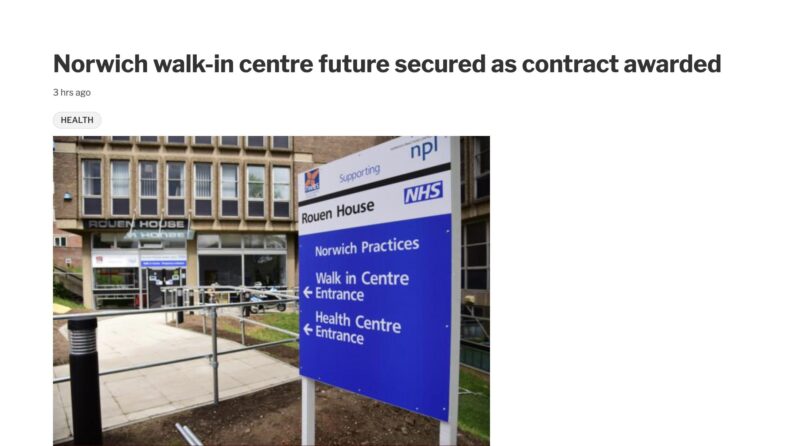 Earlier this year, people in Norwich came together to ensure our walk-in centre stayed open.