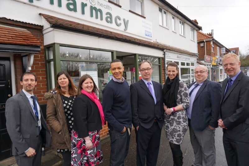 Alongside local Labour members I visited the pharmacy on Hall Road