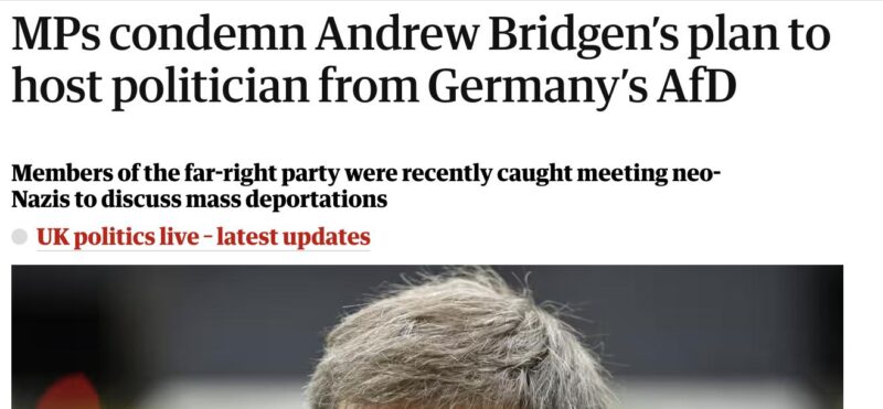 I condemned Andrew Bridgen