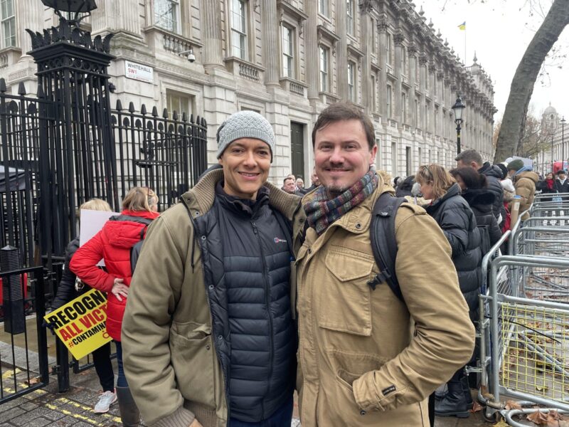 I met Ben outside Downing Street.