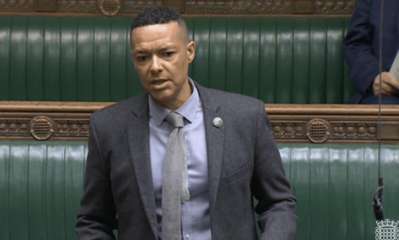 An image of Clive Lewis MP speaking in Parliament