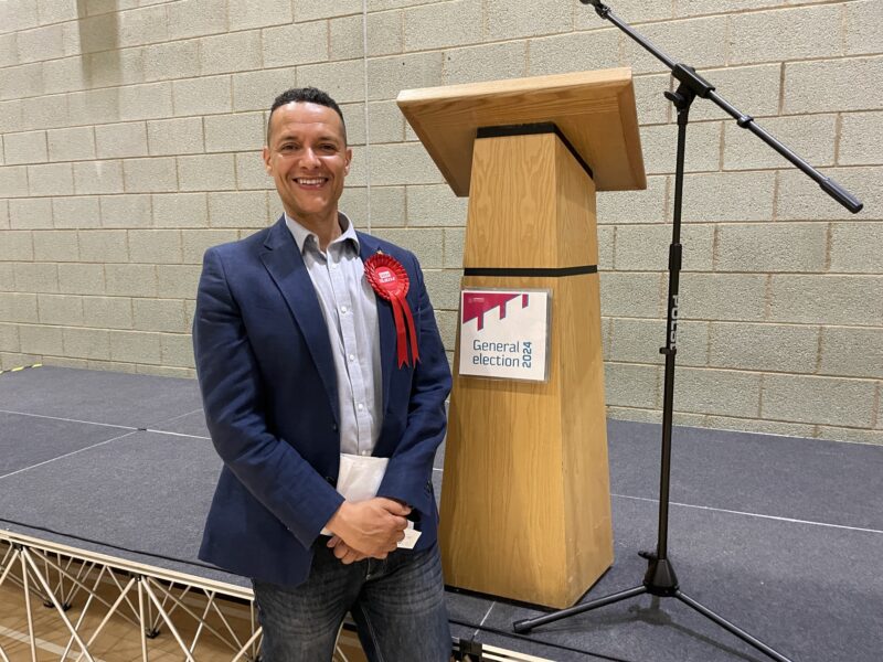 Clive Lewis MP after being re-elected