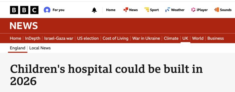 BBC news headling: Children