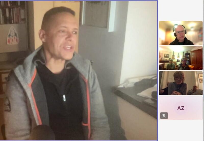 Clive Lewis MP and constituents taking part in an online roundtable about the Assisted Dying Bill