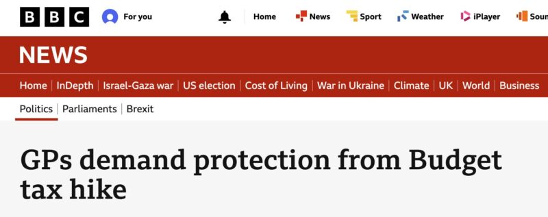 BBC website GP NI concerns screenshot for illustration