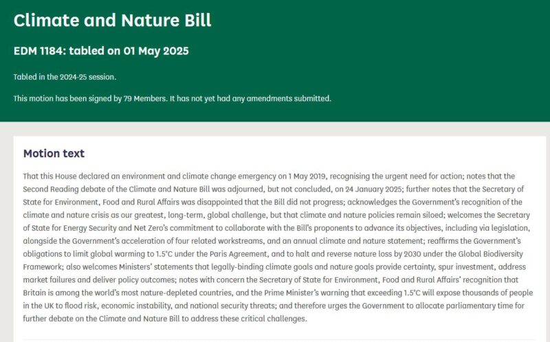 Early Day Motion 1184