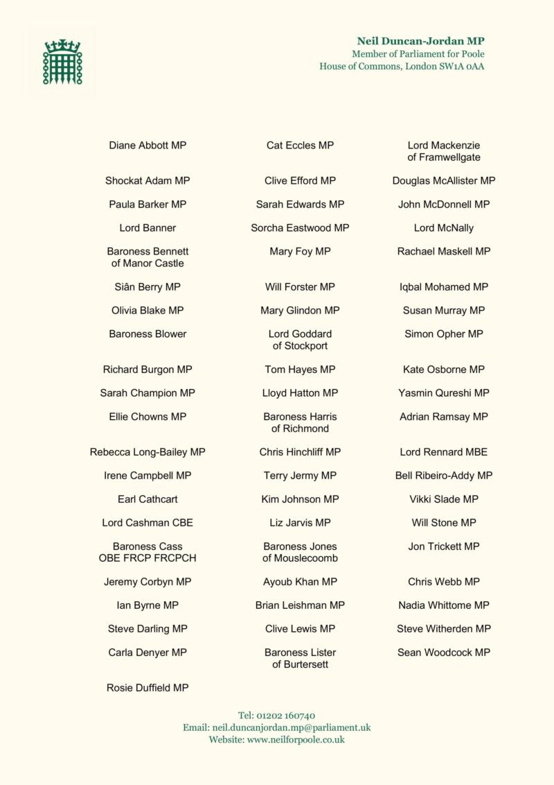 Page 2 of letter to Minister about strengthening the Hunting Act
