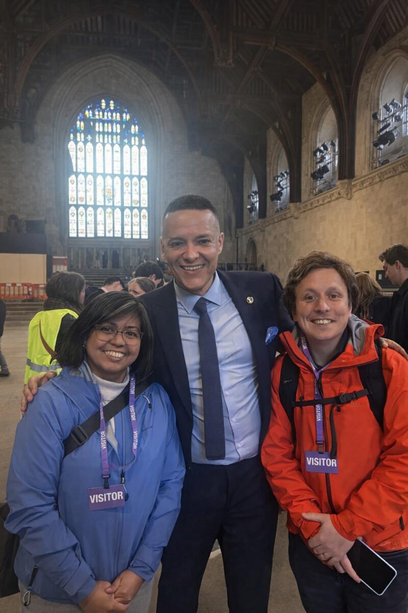 Clive with constituents in Westminster Hall
