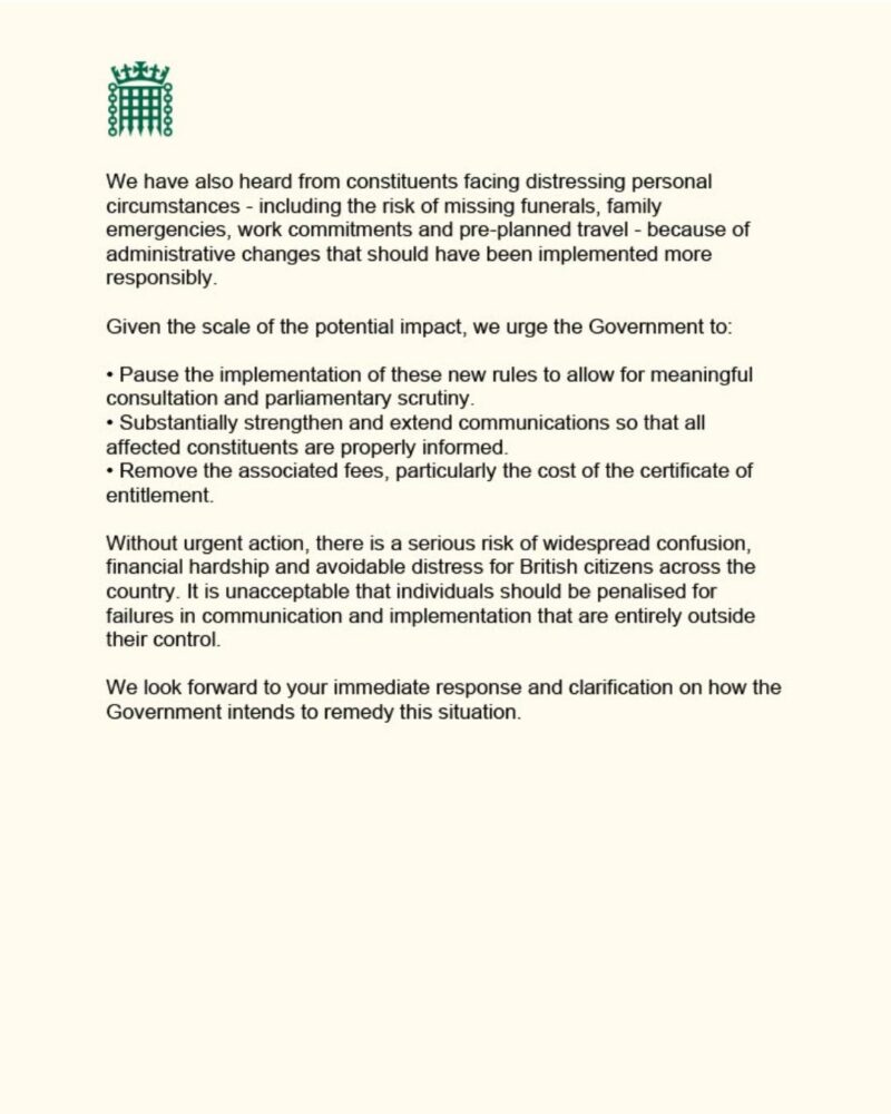 Letter to Home Secretary - 2 