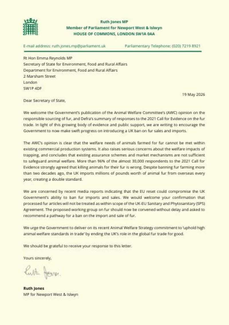 Letter Page 1