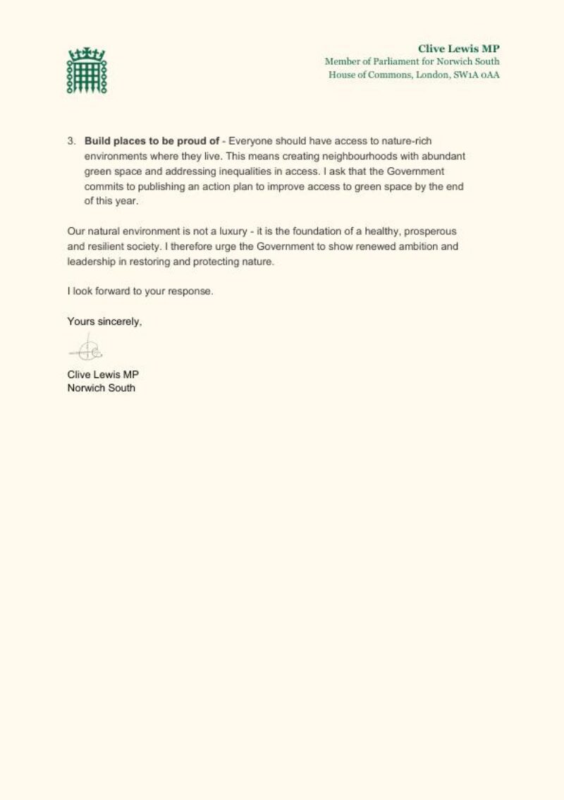 Letter, page 2