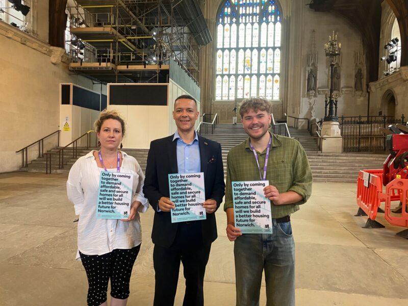 Clive Meeting Norwich Renters Collective in Parliament